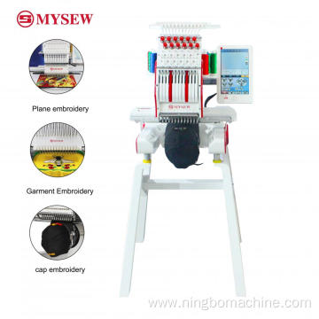 Single Head Computer Embroidery Machine Flat /Hat/ 3D